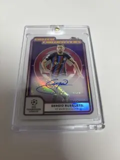 セルヒオ ブスケツ 直筆サイン topps finest 24-25