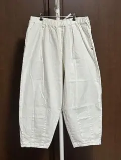 【美品】PERSON'S　PBプリントキャットパンツ　LLサイズ　QVC
