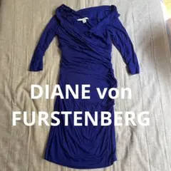 DIANE von FURSTENBERG ネイビー ワンピースS