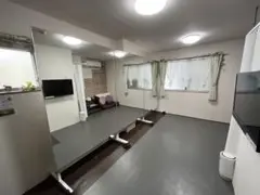 大型スポーツミラー3枚ダンススタジオ幅120cmレッスン用鏡