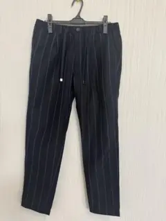 アウール ネイビー ストライプ スラックス