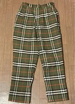 バーバリー チェック パンツ グリーン♡