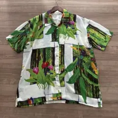 昭和レトロ古着 80s～ ブラウス オールド ヴィンテージ 半袖 ポリシャツ