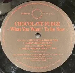 Chocolate Fudge - What You Want / To Be