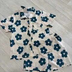 SHEIN 花柄 半袖シャツとショートパンツセット 5Y