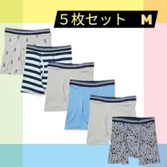 メンズ　綿　ブリーフ 5枚組 ボクサーパンツ　ブリーフ　下着 M