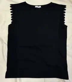 chocol raffine robe 袖レース　トップス　ブラック