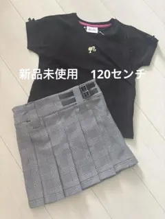 新品未使用　バービーＴシャツ＋コムサスカートセット120センチ
