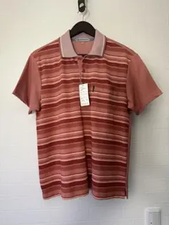 シャツ 半袖 ストライプ ポロシャツ ゴルフ Tシャツ 新品 M