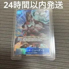 ワンピースカードゲーム エドワード•ニューゲート SRパラレル　青　エース