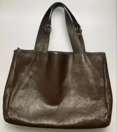 IL BISONTE ブラウン レザー（本革）トートバッグ（メンズ）