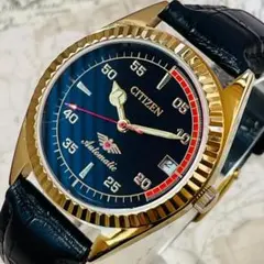 【新品仕上げ】シチズンCITIZENフルーテッドベゼル自動巻きメンズ39099
