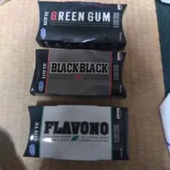 LOTTE ガム（Green Gum, BlackBlack, Flavono）