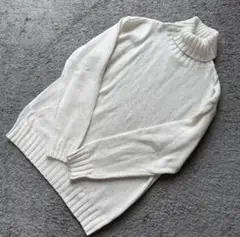 メンズ BENDER TOKYO タートルネックニットホワイトM新品