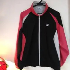 ヨネックス♥️ ウインドブレーカー Sサイズ ブラック×ピンク×グレー