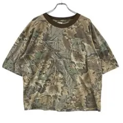 リアルツリー　ADVANTAGE　カモ　迷彩Tシャツ　茶緑　２XL　【4513】