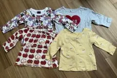 西松屋　長袖　トップス　4枚セット　80センチ