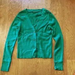Stradivarius 購入　新品　未使用　グリーン　カーディガン