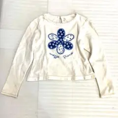 120㎝　メゾピアノ　シャツ 長袖 白　250825120