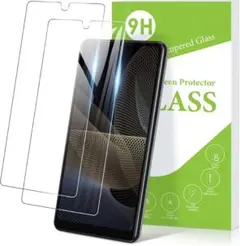 Xperia ACE II ガラスフィルム【2枚セット】旭硝子素材製 硬度9H