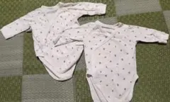 【双子】ユニクロ 花柄ロンパース 60サイズ　2枚セット