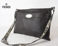 良好 FENDI フェンディ セレリア ショルダーバッグ 斜めがけ レザー