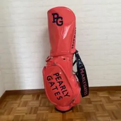パーリーゲイツ PEARLY GATES エナメル キャディバッグ さくら色