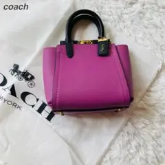 【ほぼ未使用】コーチ 2way ハンドバック 79293 トループ 16