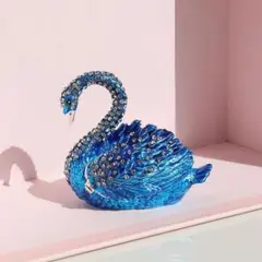 ブルースワン ジュエリーケース アクセサリ 小物入れ 白鳥 宝石箱 高級感