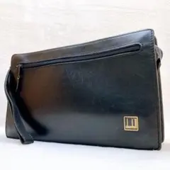 ✨綺麗✨dunhill ダンヒル クラッチバッグ セカンドバッグ レザー 黒★