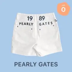 394 パーリーゲイツ パワフルコットンストレッチ ショートパンツ 白 0 S