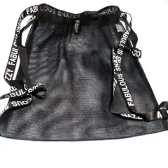 ❀WEGOブラックメッシュナップサック
