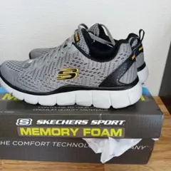 値下げSKECHERS SPORTシューズ グレー軽量26.5cm