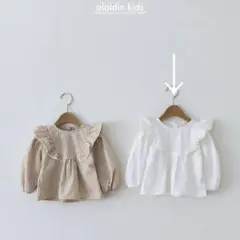 aladin kids アラジン ブラウス white S 新品 韓国 子ども服