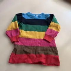 GAP KIDS リブ編みマルチカラーニットセーター XS