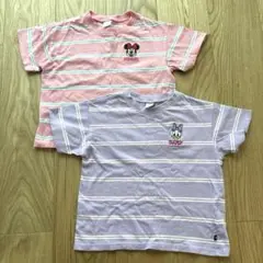 ミニー デイジー Tシャツ 120 バースデイ　フタフタ