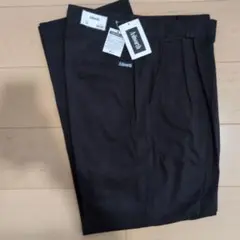 デッドストック　90s Ashworth ワイド　ツータック　チノ　ブラック