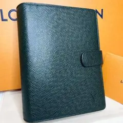 ★美品★ルイヴィトン★アジェンダMM タイガ エセピア グリーン 手帳カバー
