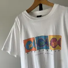USA古着　cozumei mexico　ビンテージTシャツ　スーベニア　魚　白