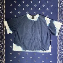 ANCELLM アンセルムBLEACH DENIM SHIRT　Indigo