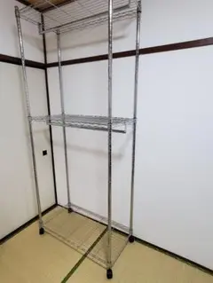 メタルシェルフ　ワードローブ2段タイプ