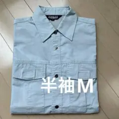 TEAGLES 作業着　半袖シャツ　肩メッシュ仕様　作業シャツ　トーマセンイM