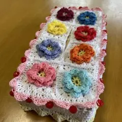 かぎ針編み ティッシュボックスカバー