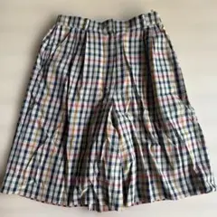 DAKS GOLF ゴルフ キュロット パンツ レディース 昭和レトロ チェック