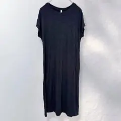 Lime N Chili カットソーワンピース 半袖 シンプル 無地 ラフ S