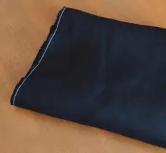 カラーリネン (ブラック) はぎれ 縦30cm×横35cm