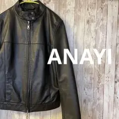 ANAYI アナイ 牛革 レザージャケット ブラック