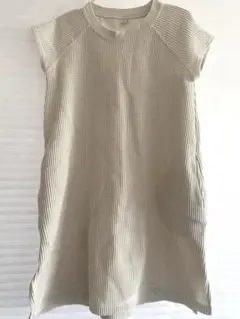 UNIQLO ワッフルノースリーブワンピース 120