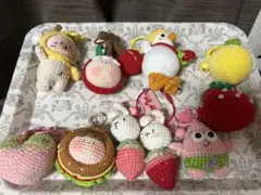 あみぐるみ　キーホルダー がま口財布 まとめ売り