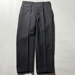 40s Stripe wide straight slacks pants